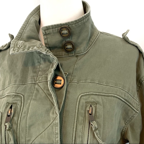 Sam Edelman Army Green Military Jacket - Picture 3 of 8